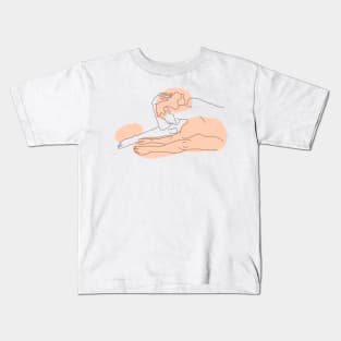 illustration a beautiful image of a female figure Kids T-Shirt